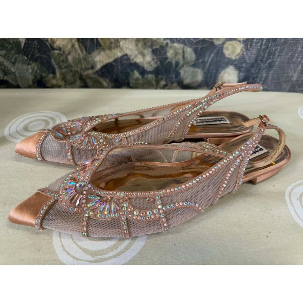 Anthropologie BHLDN x Badgley Mischka Hanna Flats Size 8.5 - Picture 6 of 9